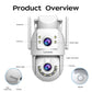 Caméra De Surveillance Extérieure Double Objectif WiFi PTZ