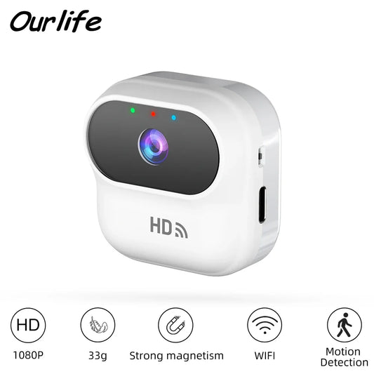 Mini Caméra WiFi 1080P Avec Détection De Mouvement